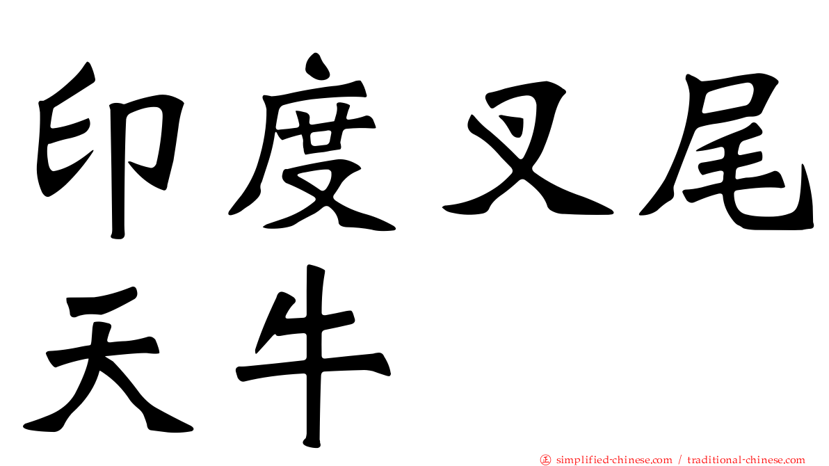 印度叉尾天牛