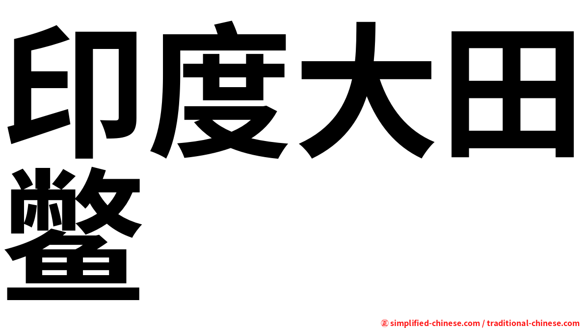 印度大田鳖