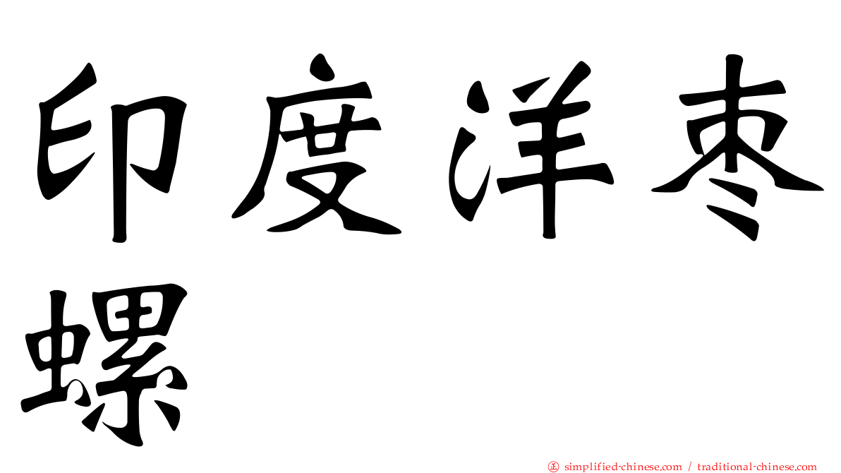 印度洋枣螺