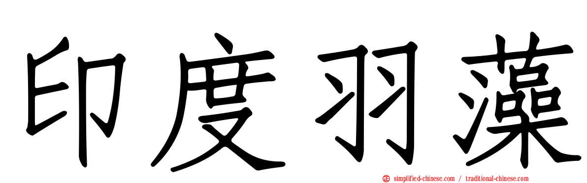 印度羽藻