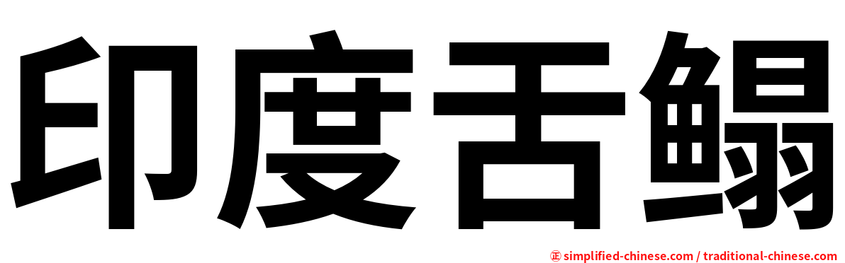 印度舌鳎