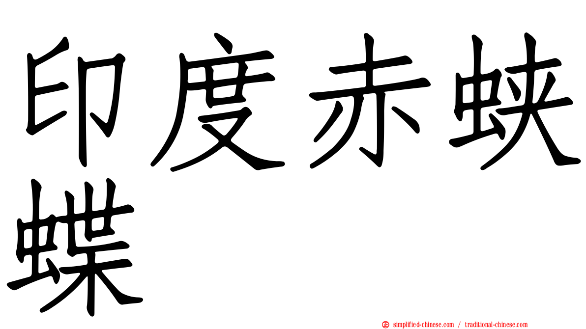 印度赤蛱蝶