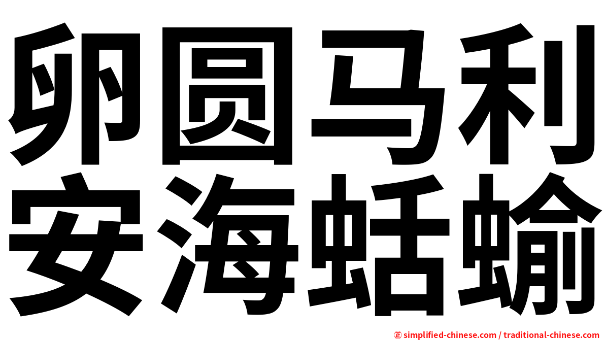卵圆马利安海蛞蝓
