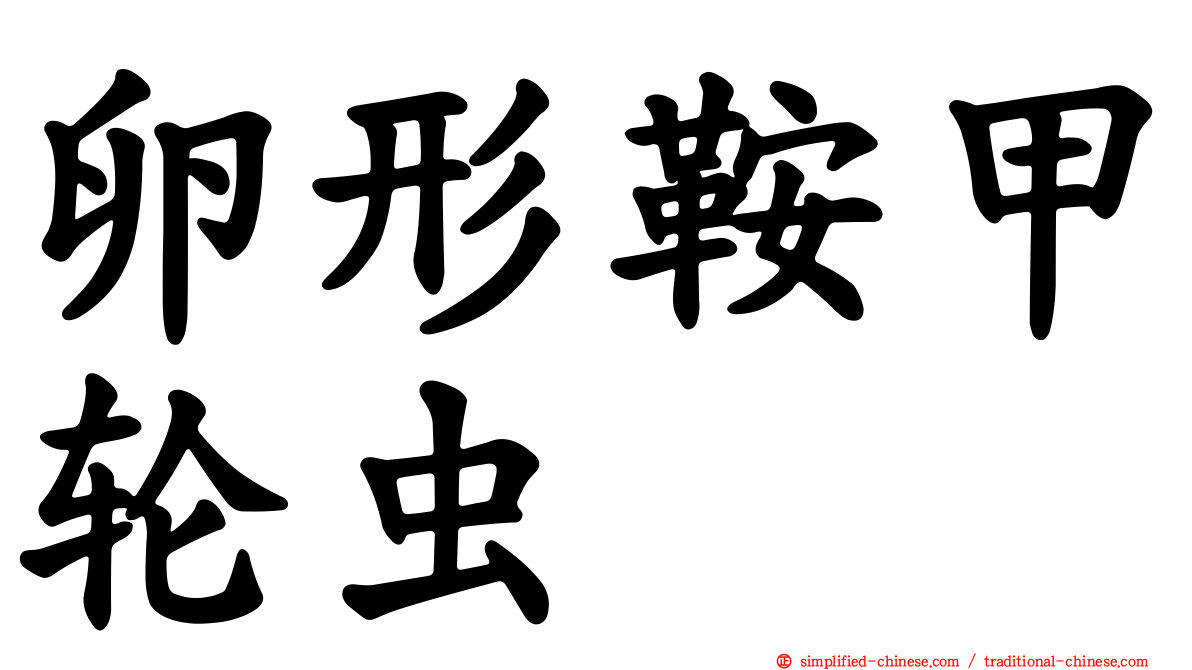 卵形鞍甲轮虫