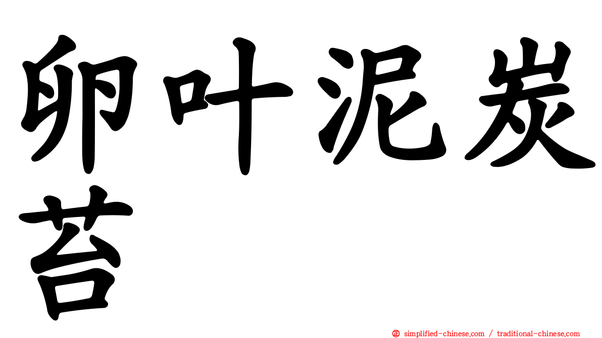 卵叶泥炭苔