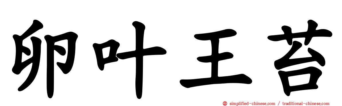 卵叶王苔