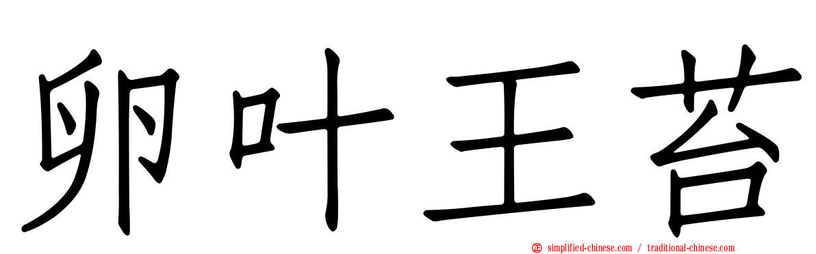 卵叶王苔