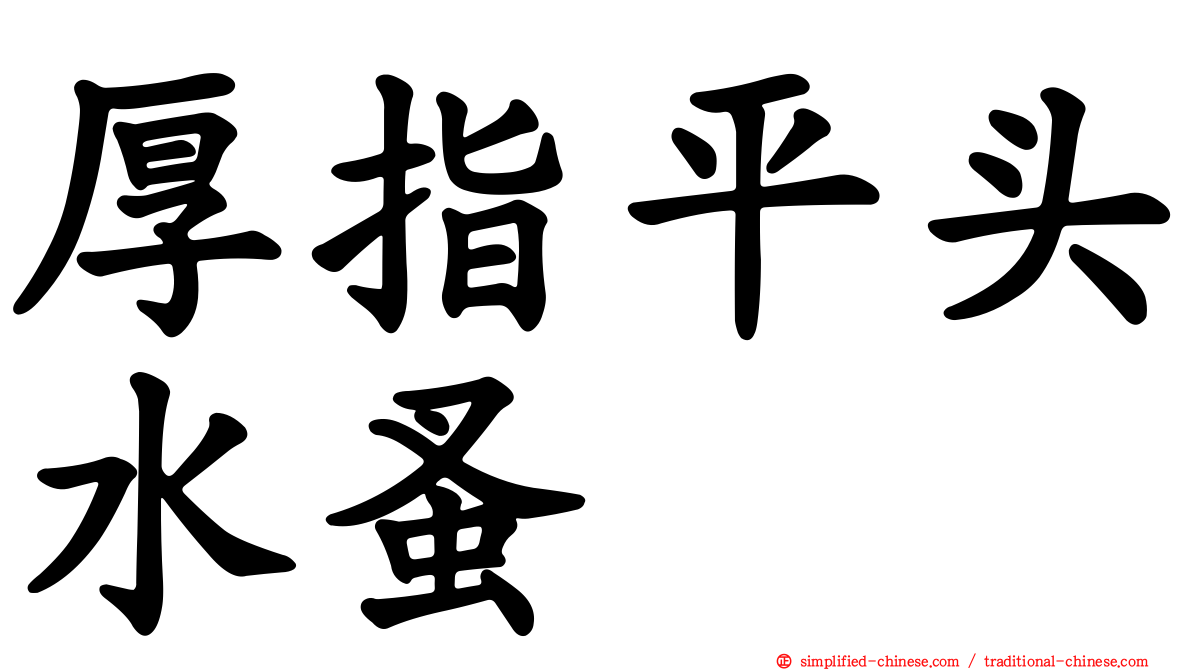 厚指平头水蚤