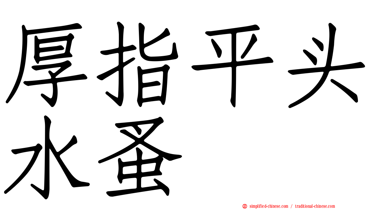 厚指平头水蚤