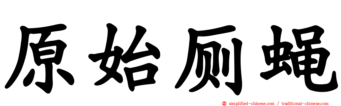 原始厕蝇