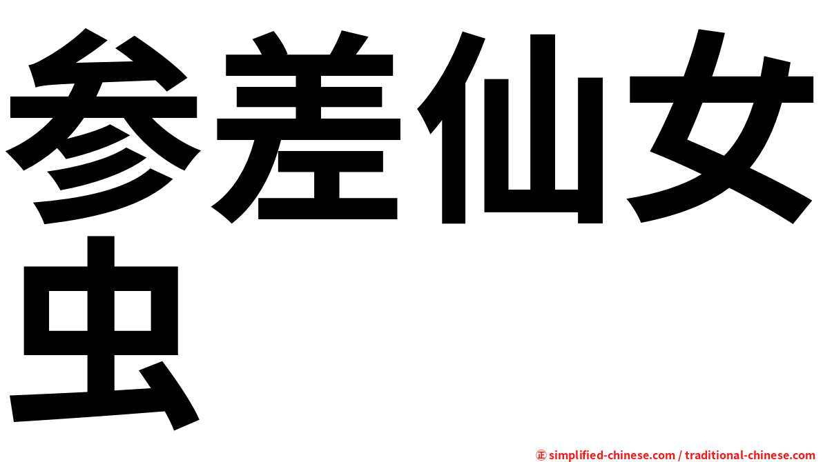 参差仙女虫