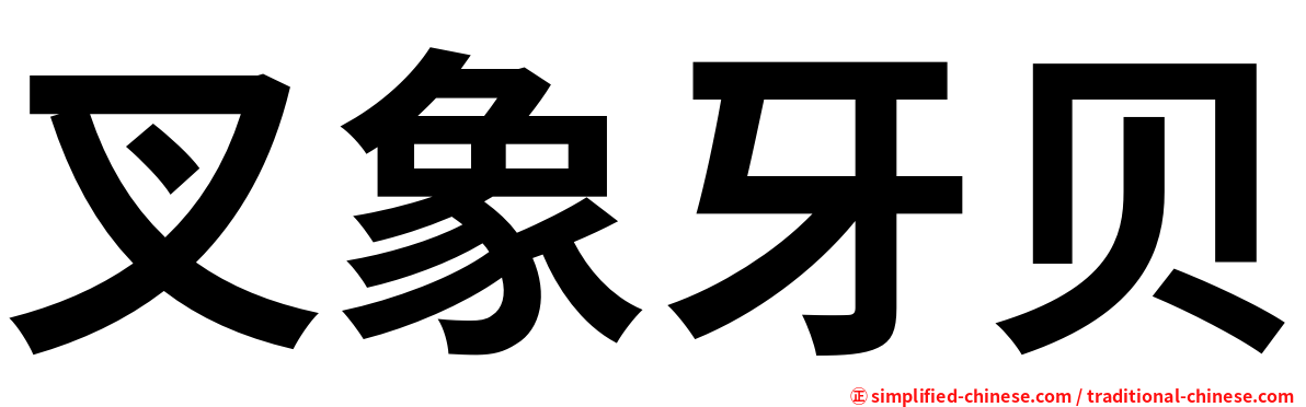叉象牙贝
