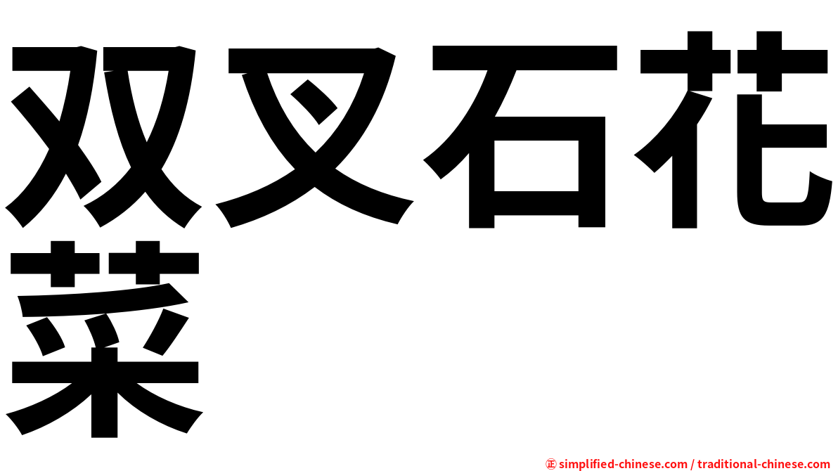 双叉石花菜