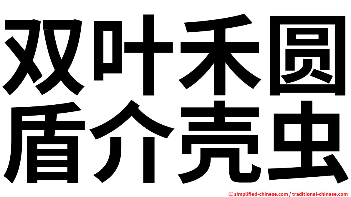 双叶禾圆盾介壳虫