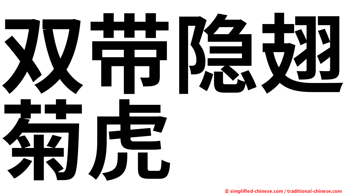 双带隐翅菊虎