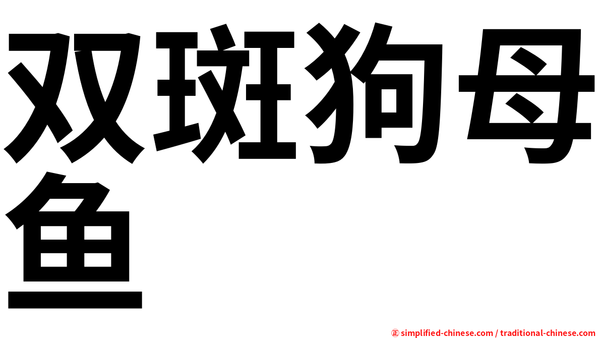 双斑狗母鱼