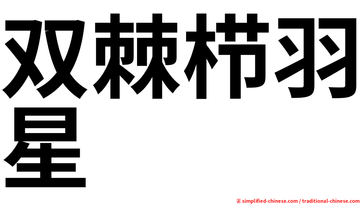 双棘栉羽星