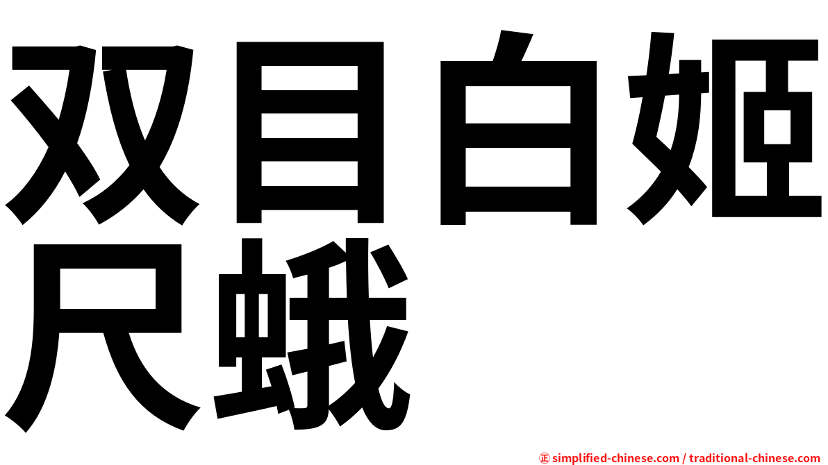 双目白姬尺蛾