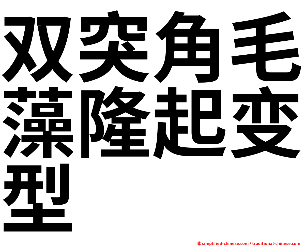 双突角毛藻隆起变型