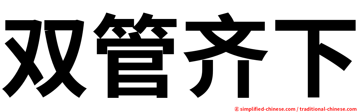 双管齐下