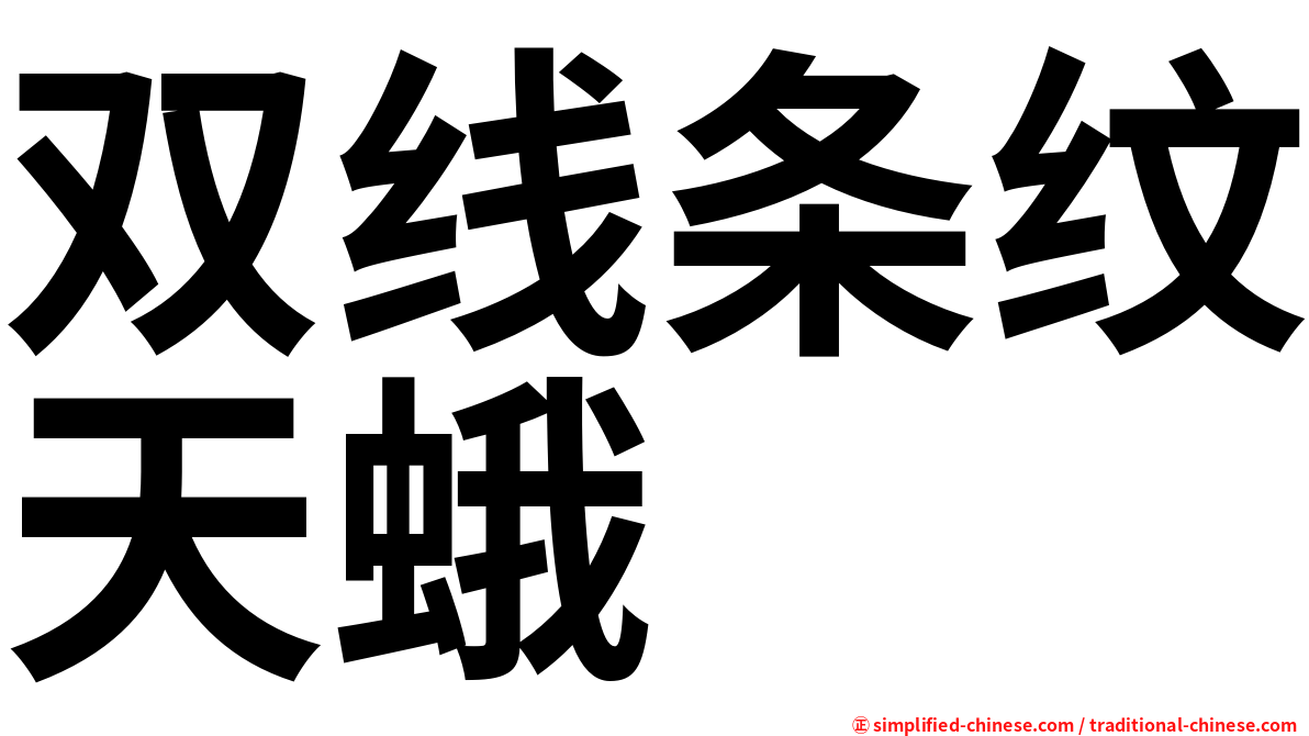 双线条纹天蛾