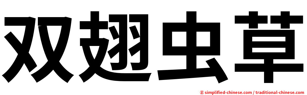 双翅虫草