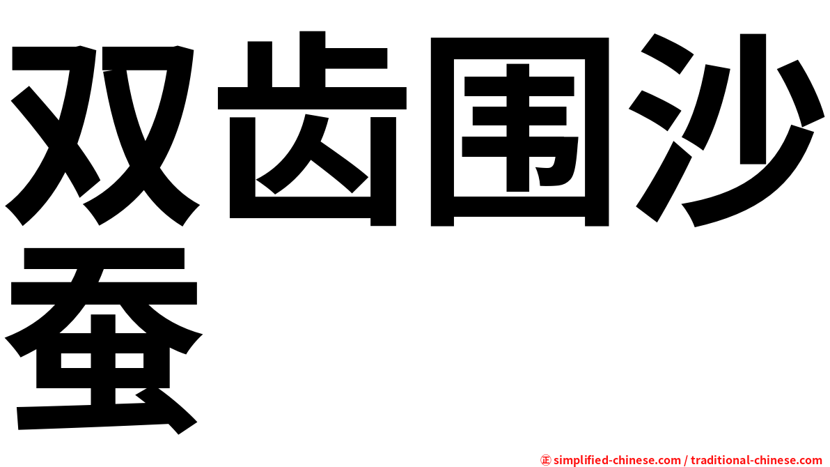 双齿围沙蚕