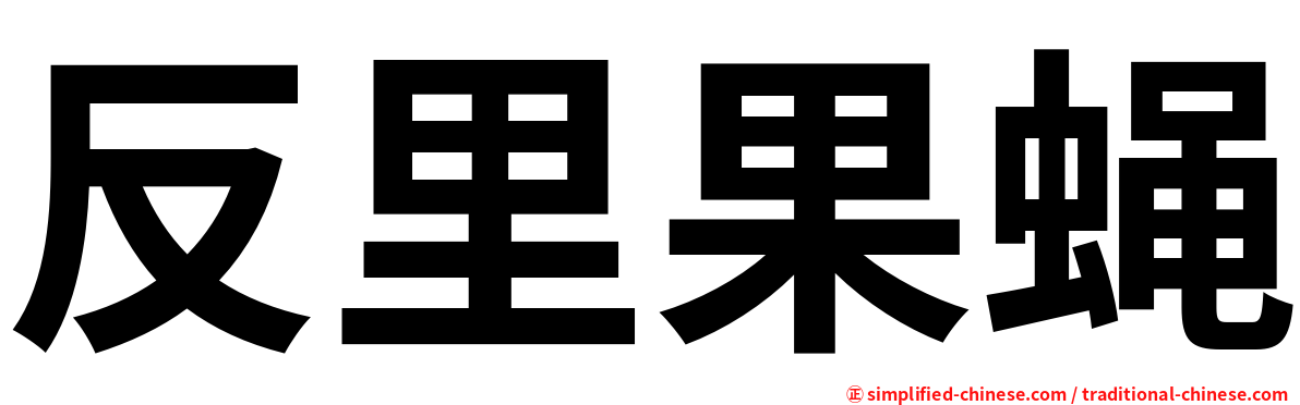 反里果蝇