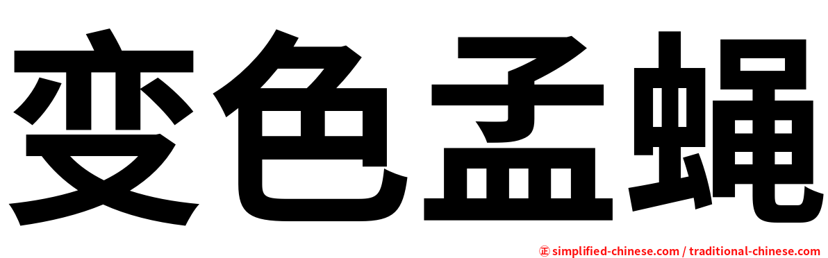 变色孟蝇