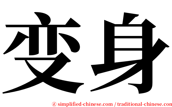 变身 serif font