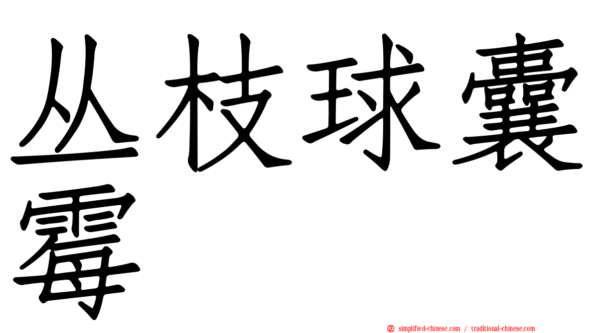 丛枝球囊霉