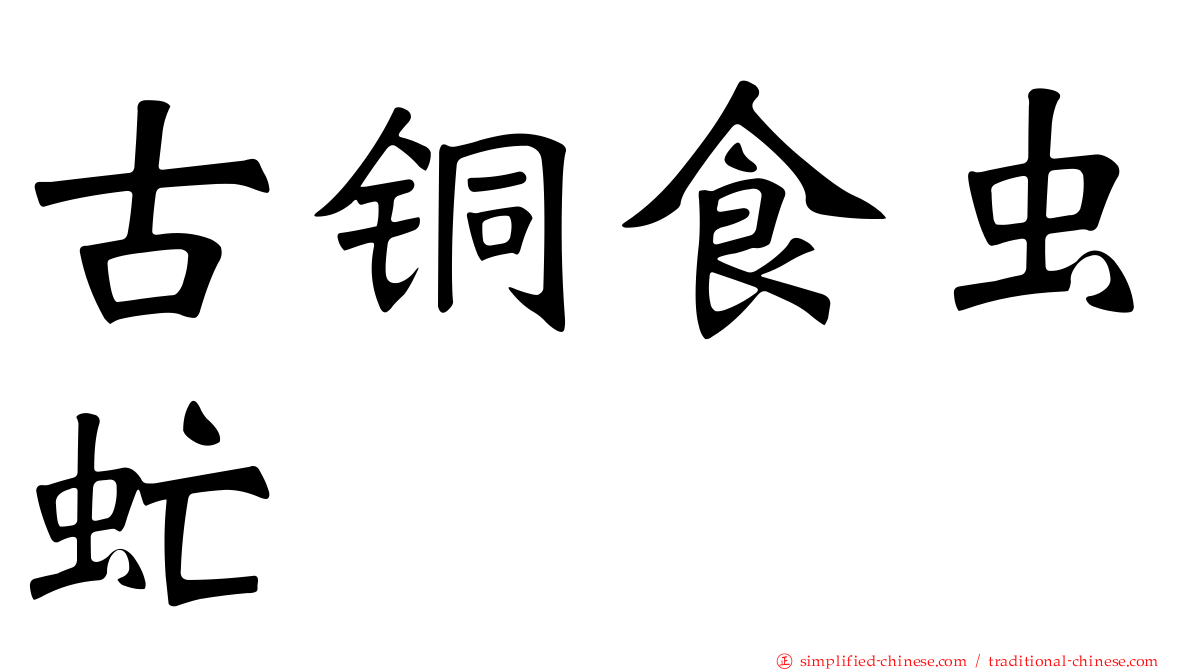 古铜食虫虻