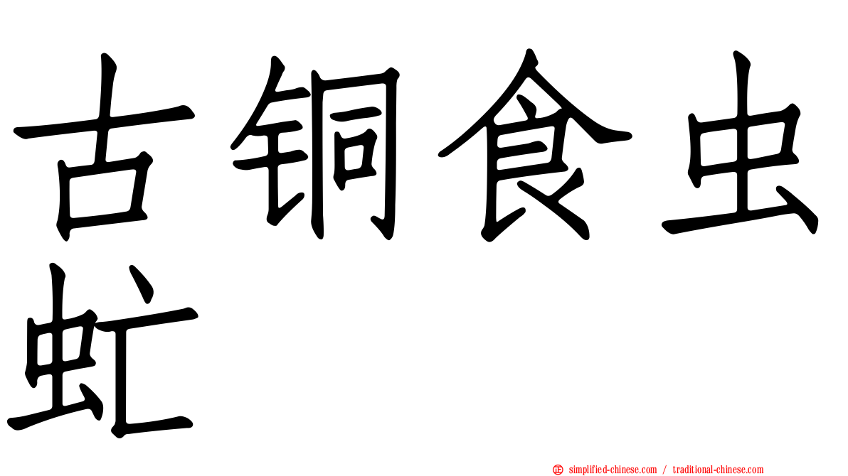 古铜食虫虻