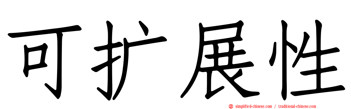 可扩展性