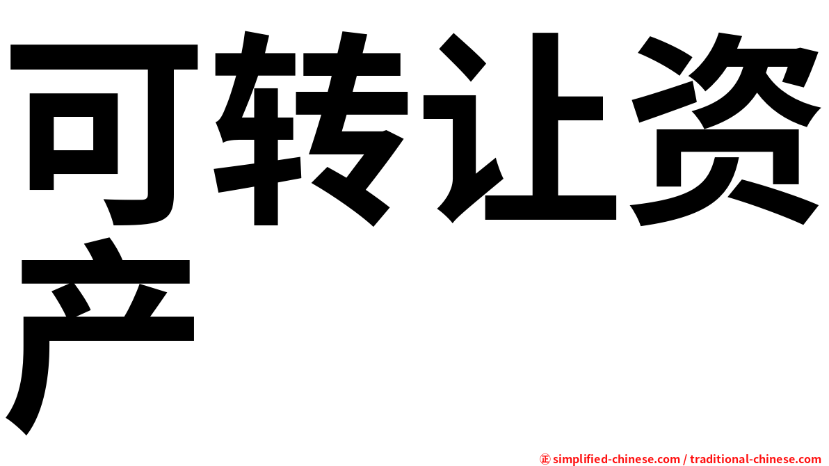 可转让资产