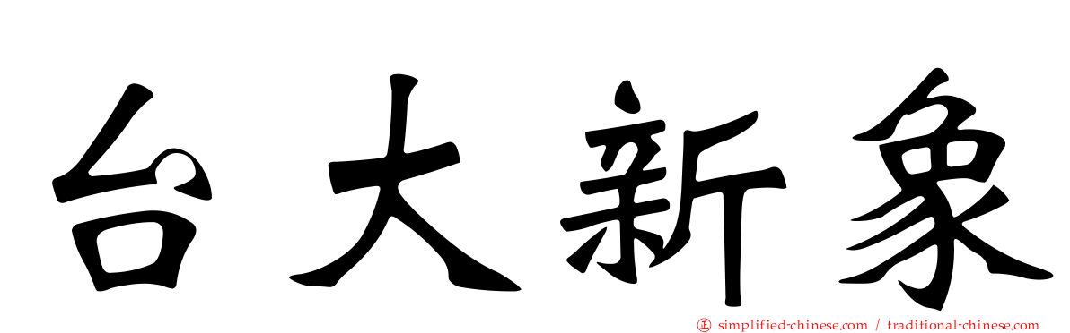 台大新象