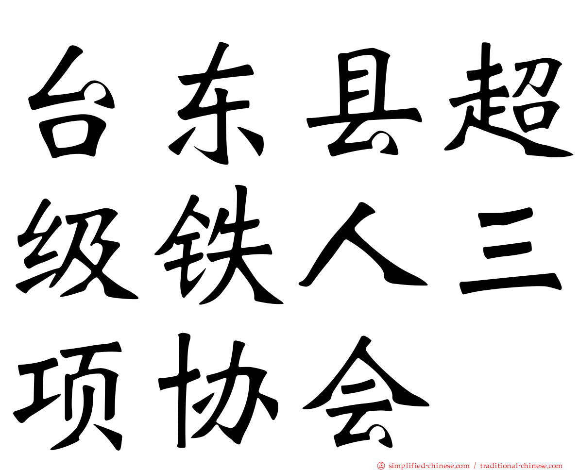 台东县超级铁人三项协会