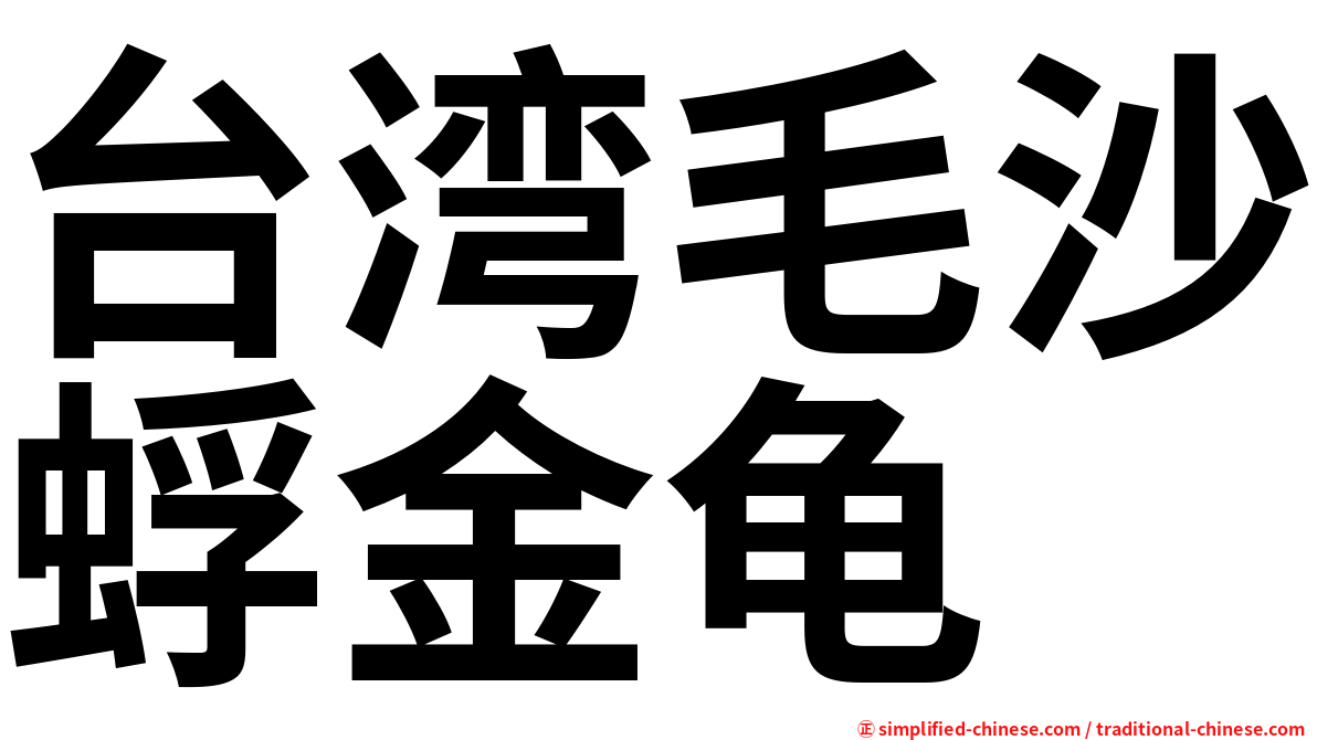 台湾毛沙蜉金龟