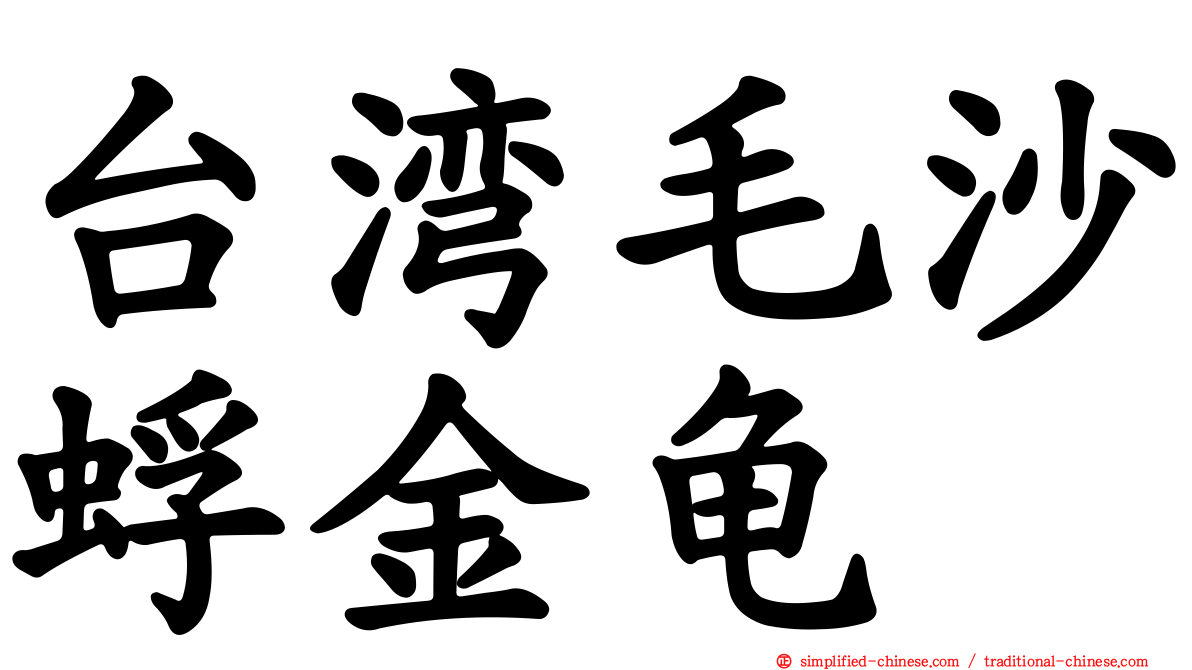 台湾毛沙蜉金龟
