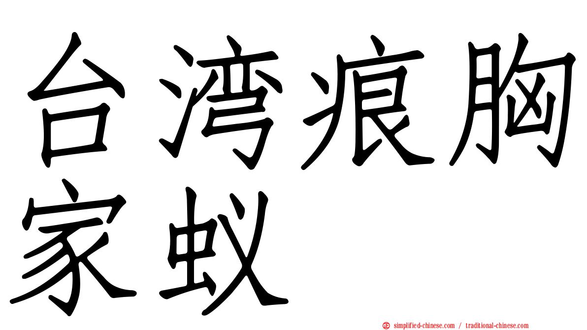 台湾痕胸家蚁