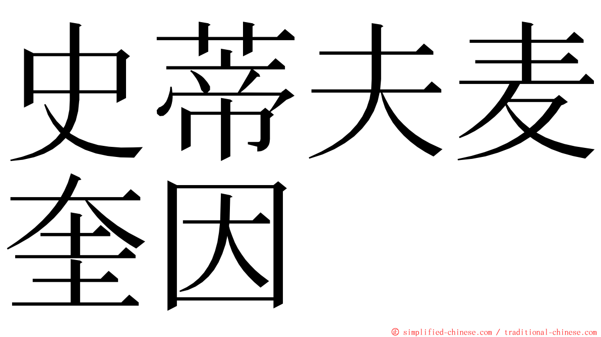 史蒂夫麦奎因 ming font