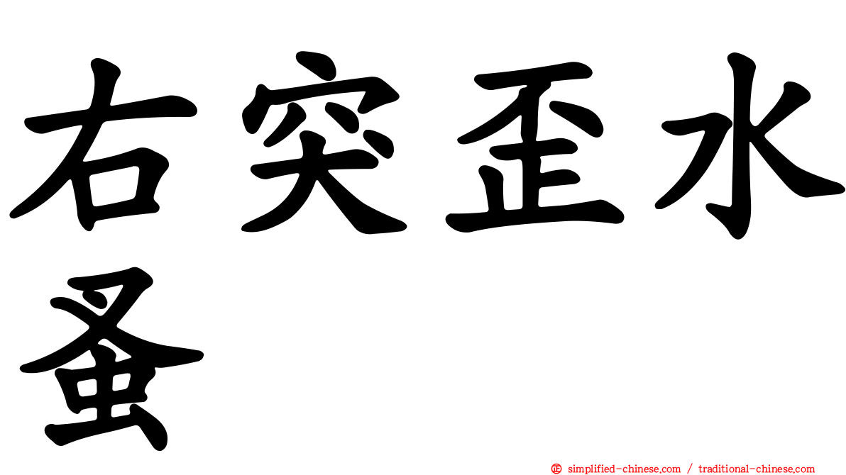 右突歪水蚤