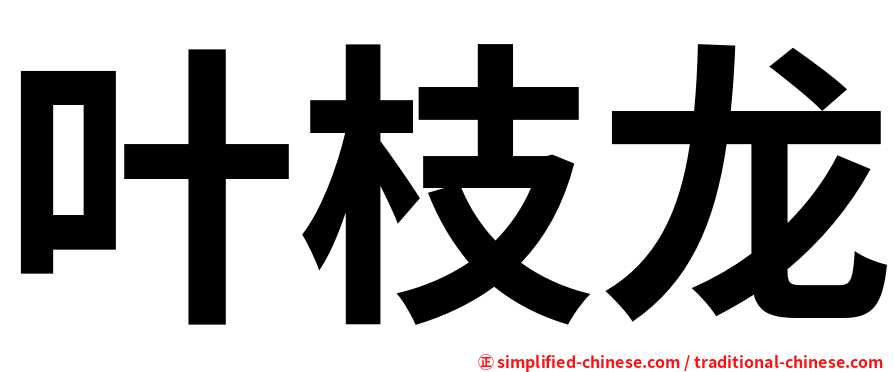 叶枝龙