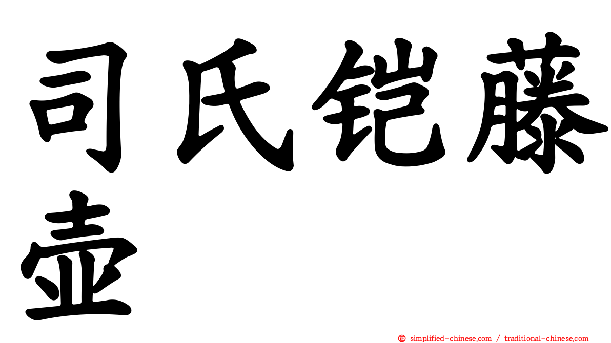 司氏铠藤壶