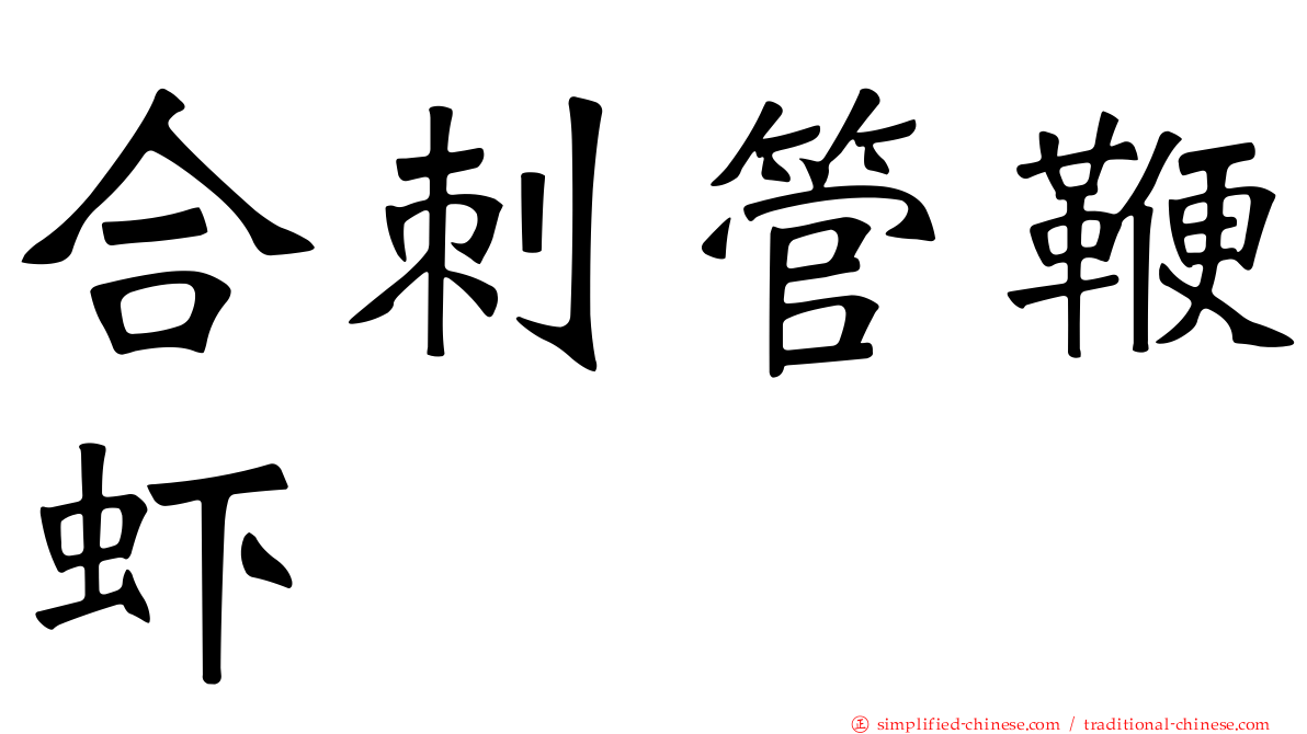 合刺管鞭虾