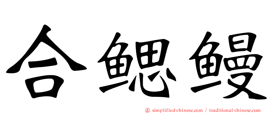 合鳃鳗