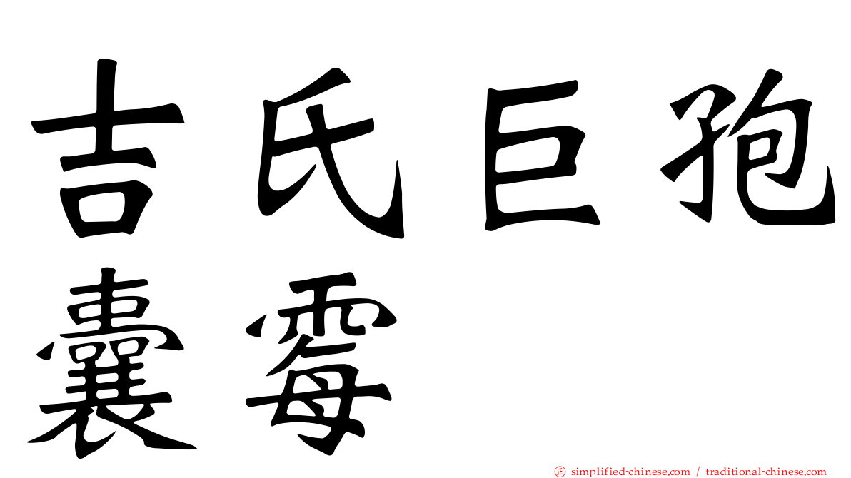 吉氏巨孢囊霉