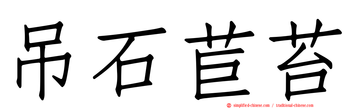 吊石苣苔