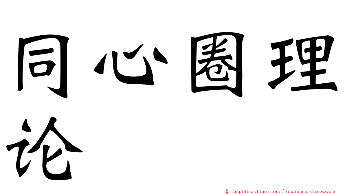 同心圈理论
