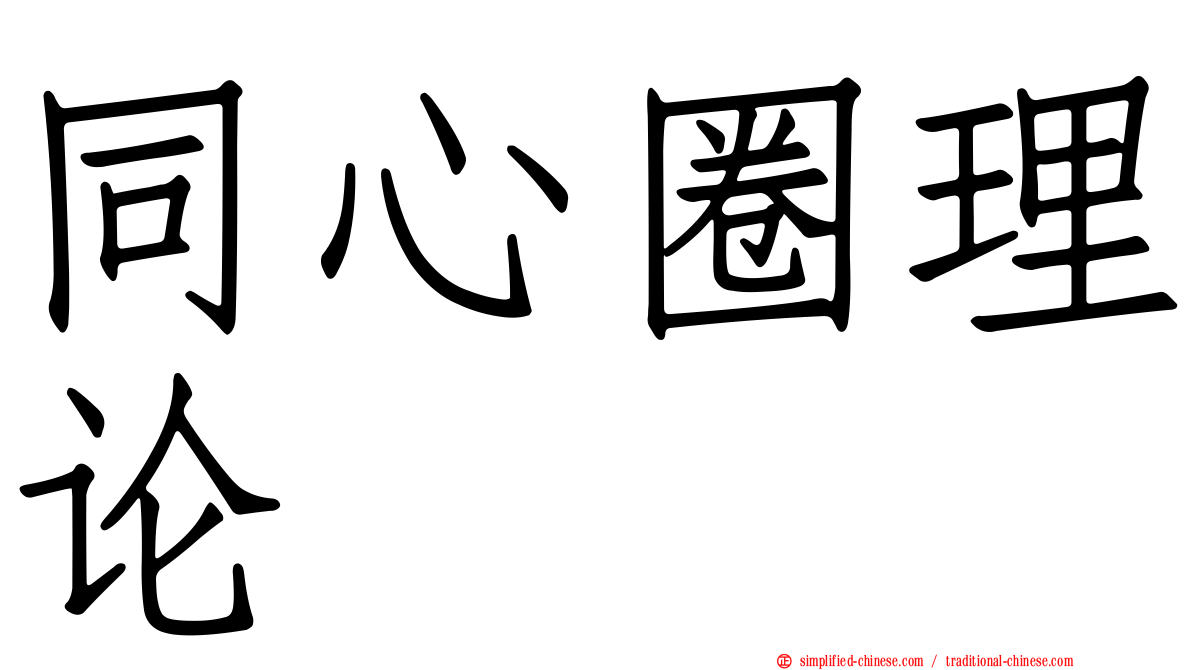 同心圈理论